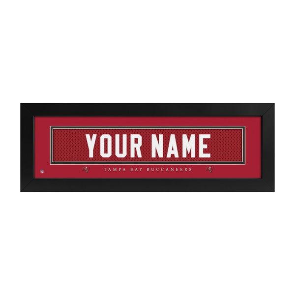 Tampa Bay Buccaneers Custom Print Name Plate