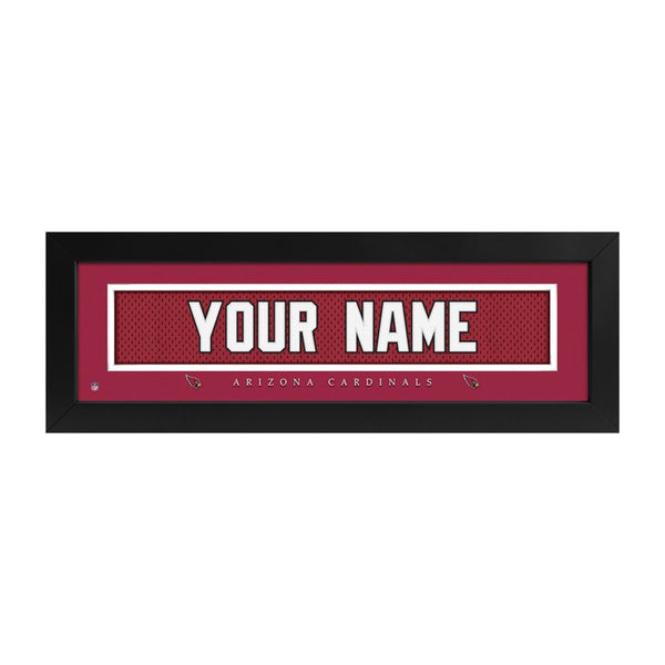 Arizona Cardinals Custom Print Name Plate