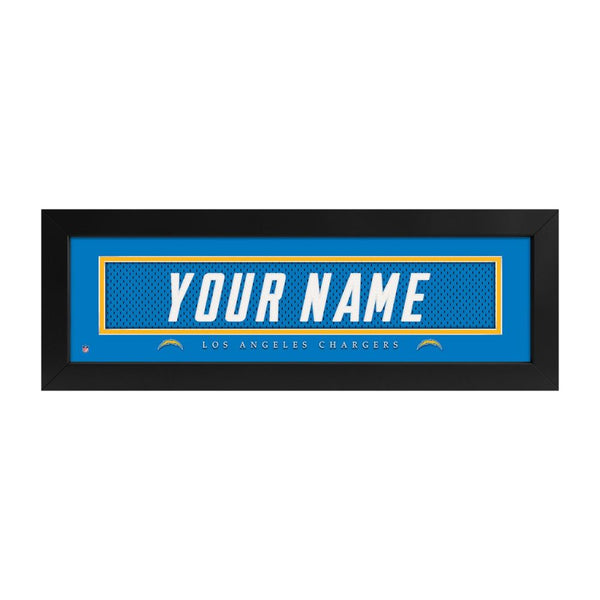 Los Angeles Chargers Custom Print Name Plate