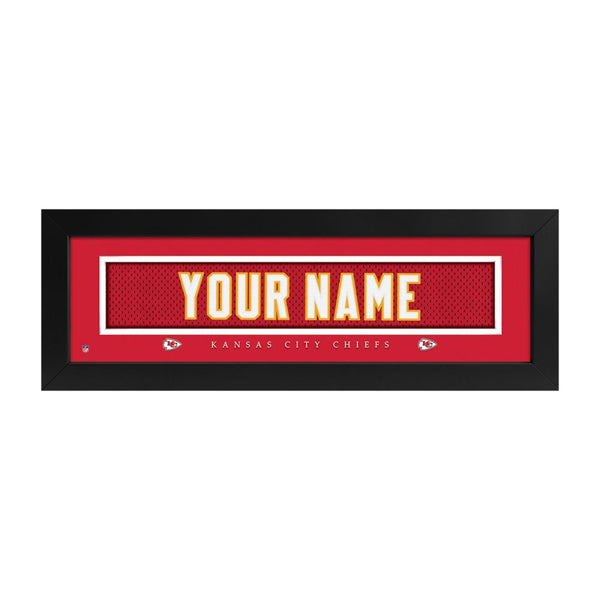 Kansas City Chiefs Custom Print Name Plate