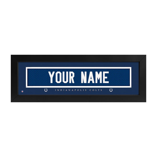 Indianapolis Colts Custom Print Name Plate