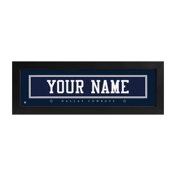 Dallas Cowboys Custom Print Name Plate