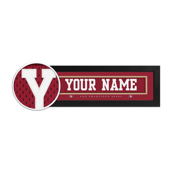 San Francisco 49ers Custom Print Name Plate