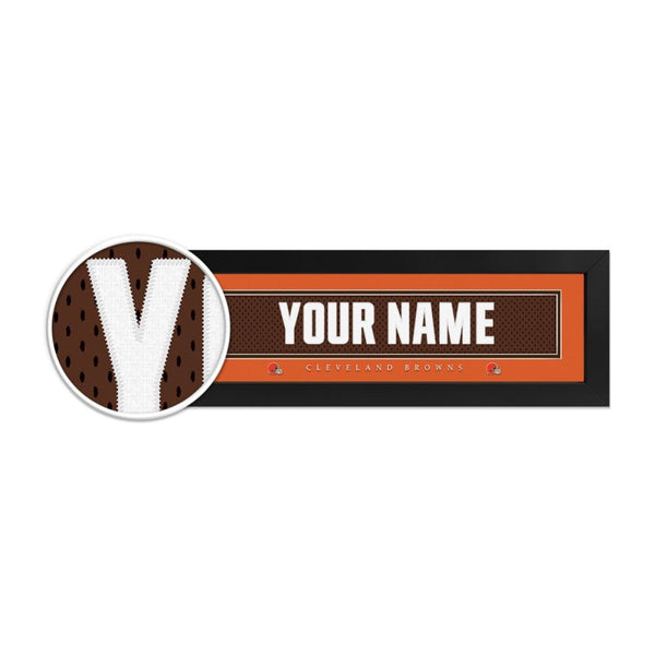 Cleveland Browns Custom Print Name Plate