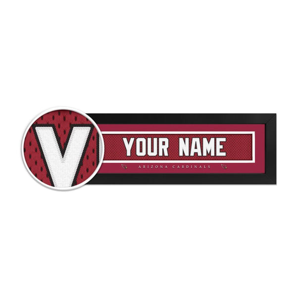 Arizona Cardinals Custom Print Name Plate