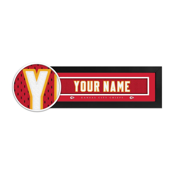 Kansas City Chiefs Custom Print Name Plate