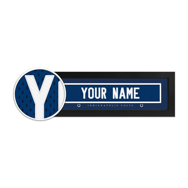 Indianapolis Colts Custom Print Name Plate