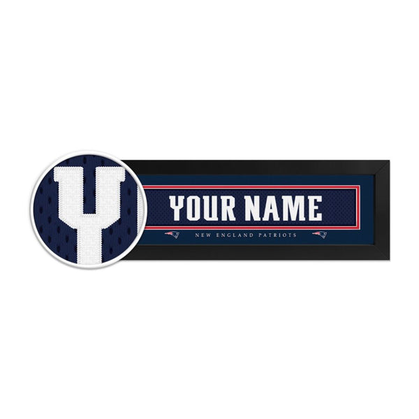 New England Patriots Custom Print Name Plate