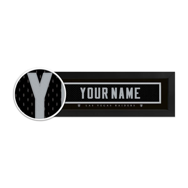 Las Vegas Raiders Custom Print Name Plate