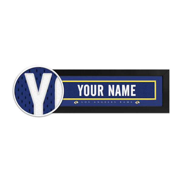 Los Angeles Rams Custom Print Name Plate