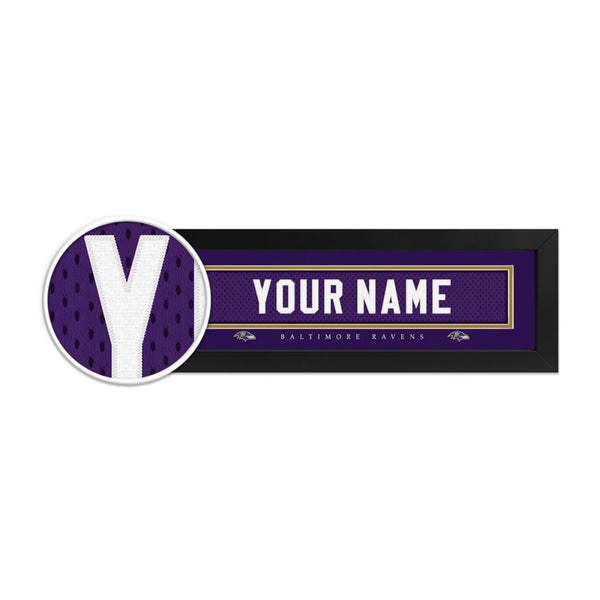 Baltimore Ravens Custom Print Name Plate