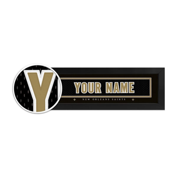 New Orleans Saints Custom Print Name Plate
