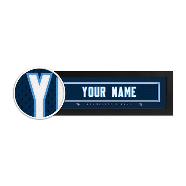 Tennessee Titans Custom Print Name Plate