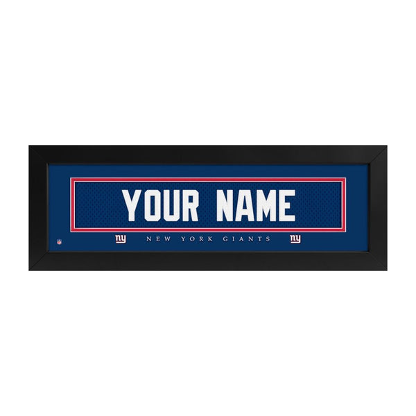 New York Giants Custom Print Name Plate