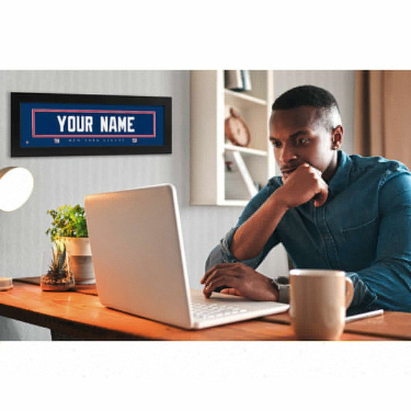 New York Giants Custom Print Name Plate