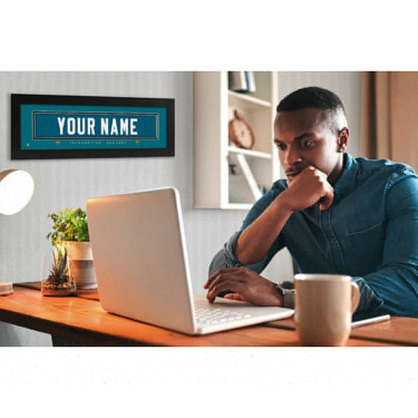 Jacksonville Jaguars Custom Print Name Plate