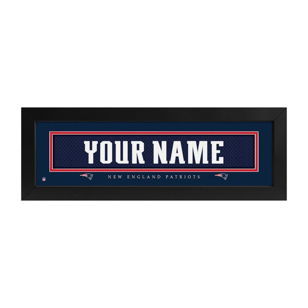 New England Patriots Custom Print Name Plate