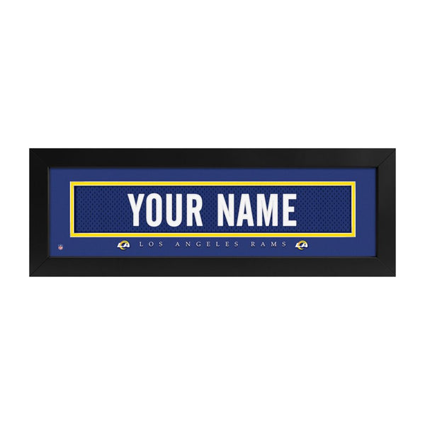 Los Angeles Rams Custom Print Name Plate