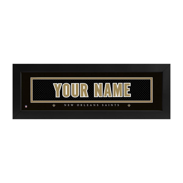 New Orleans Saints Custom Print Name Plate