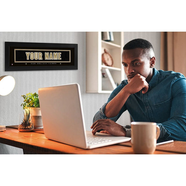 New Orleans Saints Custom Print Name Plate