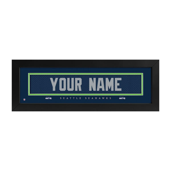 Seattle Seahawks Custom Print Name Plate