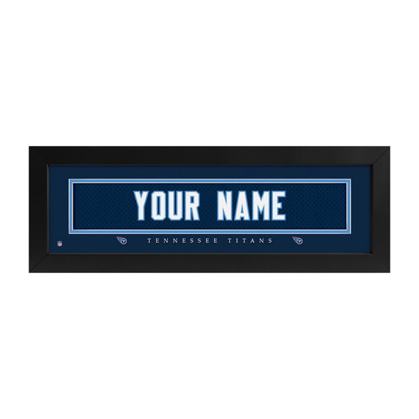 Tennessee Titans Custom Print Name Plate