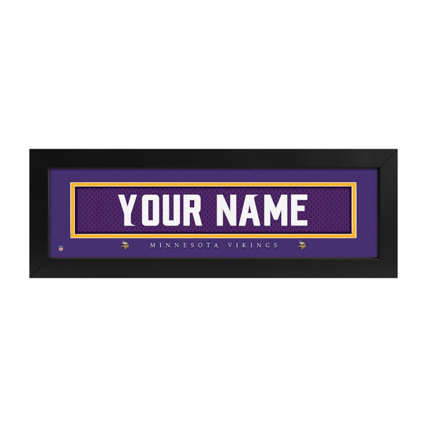 Minnesota Vikings Custom Print Name Plate