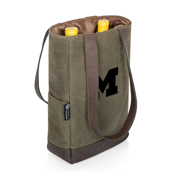 MICHIGAN WOLVERINES - 2 BOTTLE INSULATED WINE COOLER BAG