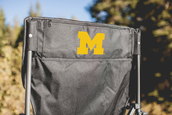 MICHIGAN WOLVERINES - BIG BEAR XXL CAMPING CHAIR WITH COOLER