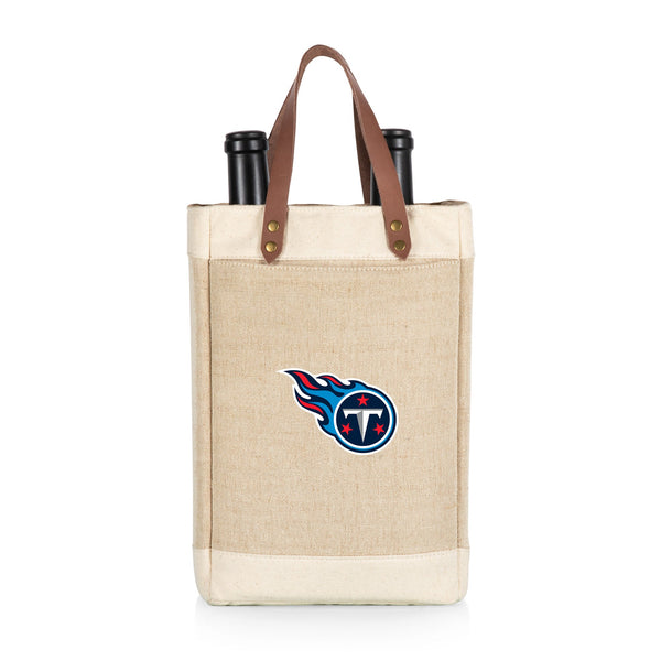 TENNESSEE TITANS - PINOT JUTE 2 BOTTLE INSULATED WINE BAG