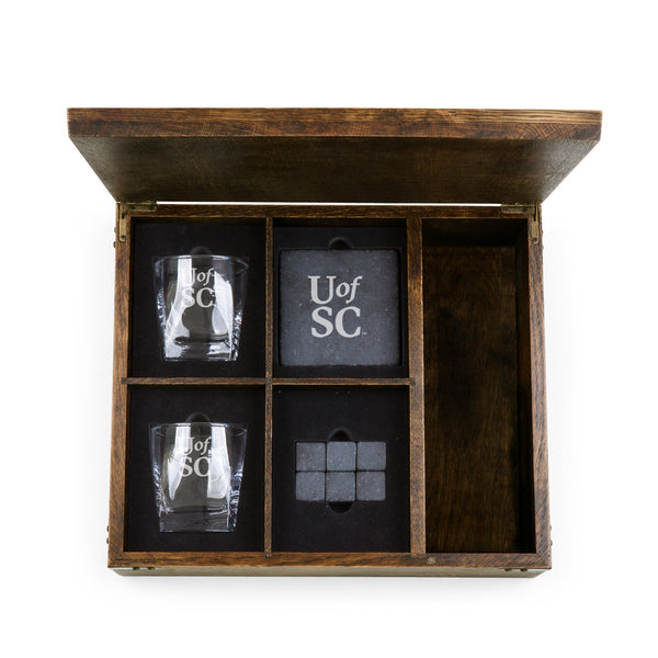 SOUTH CAROLINA GAMECOCKS - WHISKEY BOX GIFT SET