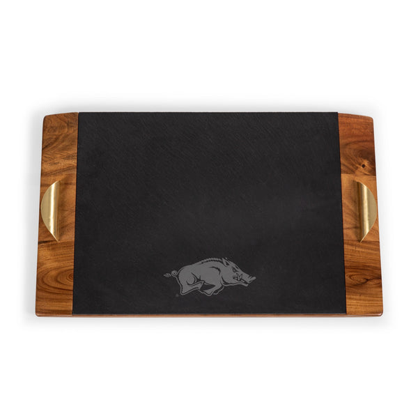 ARKANSAS RAZORBACKS - COVINA ACACIA AND SLATE SERVING TRAY