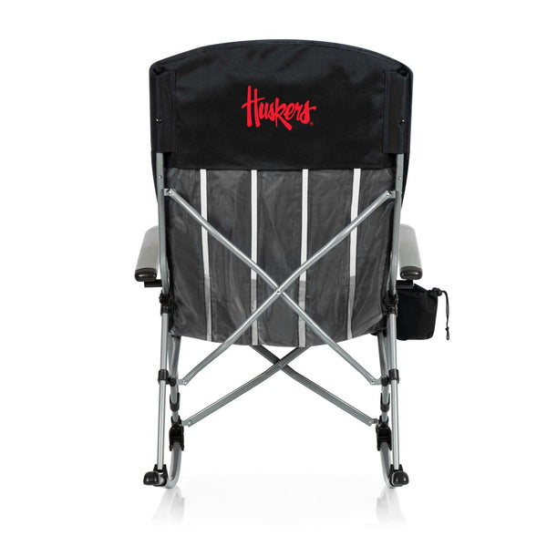 NEBRASKA CORNHUSKERS - OUTDOOR ROCKING CAMP CHAIR