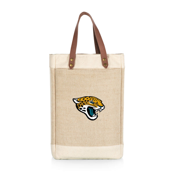 JACKSONVILLE JAGUARS - PINOT JUTE 2 BOTTLE INSULATED WINE BAG
