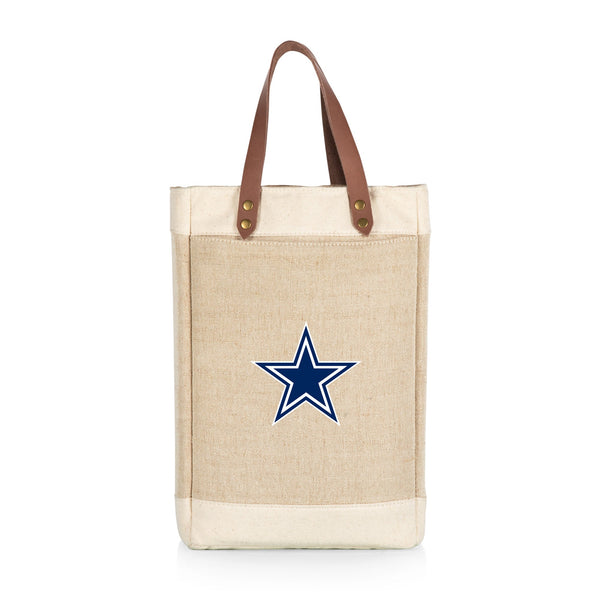 DALLAS COWBOYS - PINOT JUTE 2 BOTTLE INSULATED WINE BAG