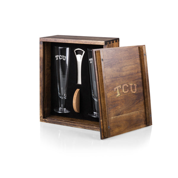 TCU HORNED FROGS - PILSNER BEER GLASS GIFT SET