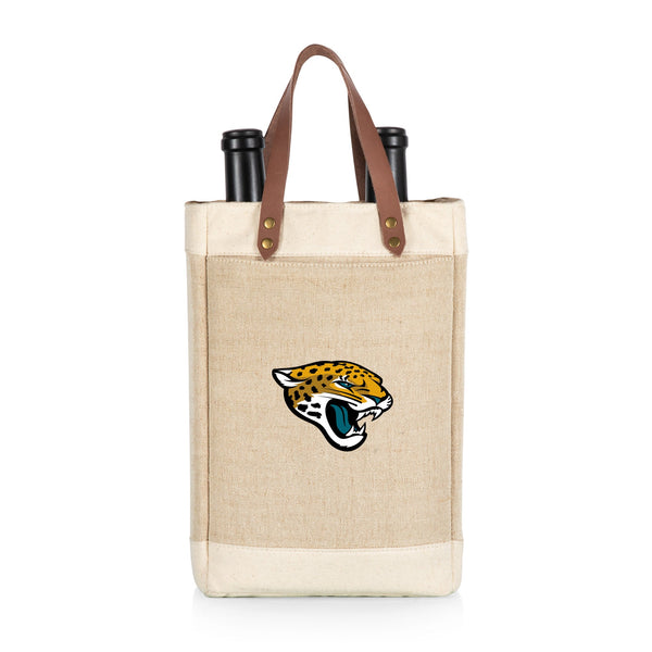 JACKSONVILLE JAGUARS - PINOT JUTE 2 BOTTLE INSULATED WINE BAG