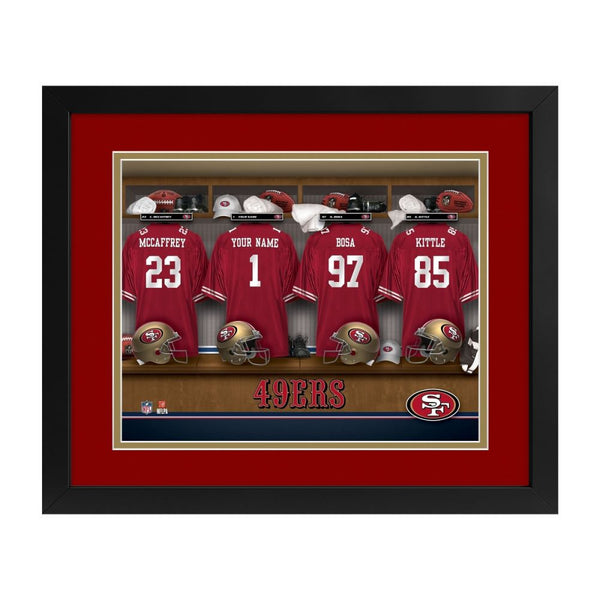 San Francisco 49ers Custom Print Locker Room Wall Art