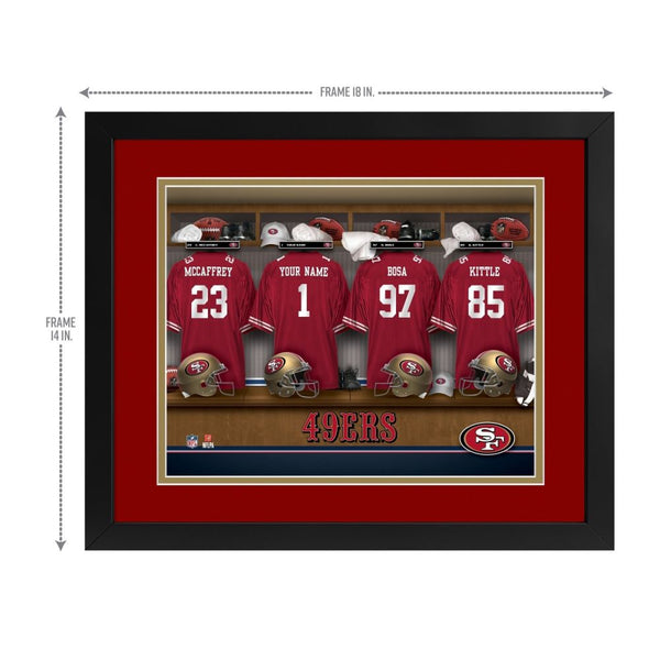 San Francisco 49ers Custom Print Locker Room Wall Art