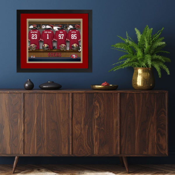 San Francisco 49ers Custom Print Locker Room Wall Art