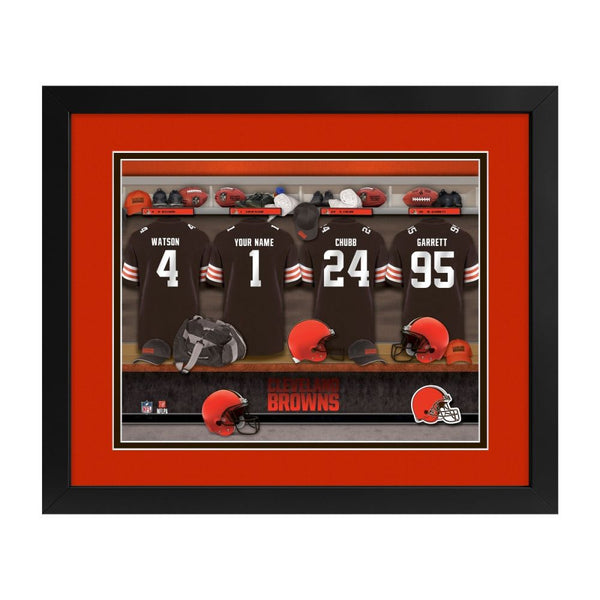 Cleveland Browns Custom Print Locker Room Wall Art