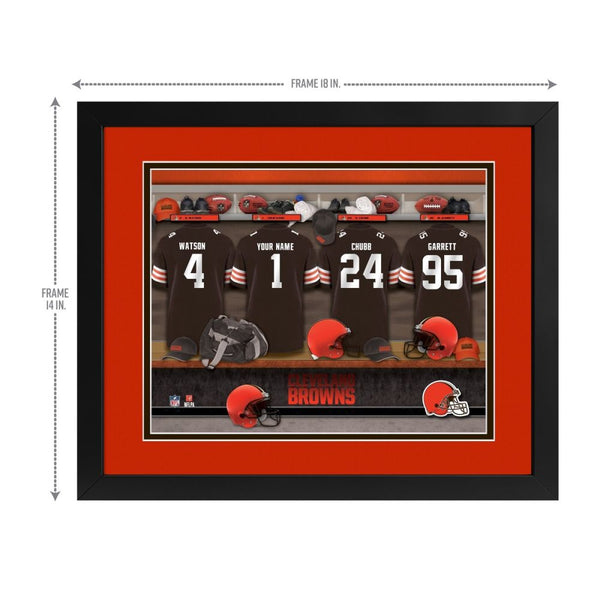 Cleveland Browns Custom Print Locker Room Wall Art
