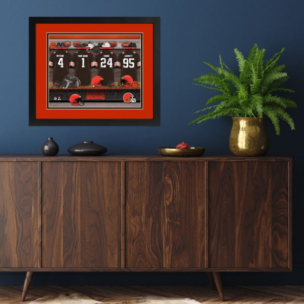 Cleveland Browns Custom Print Locker Room Wall Art