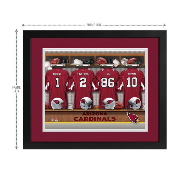 Arizona Cardinals Custom Print Locker Room Wall Art