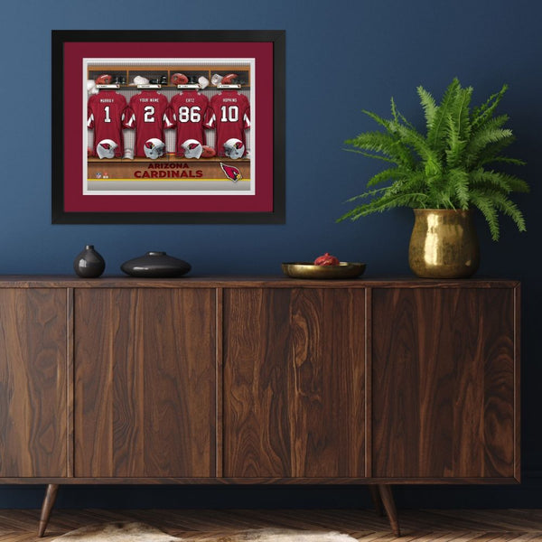 Arizona Cardinals Custom Print Locker Room Wall Art
