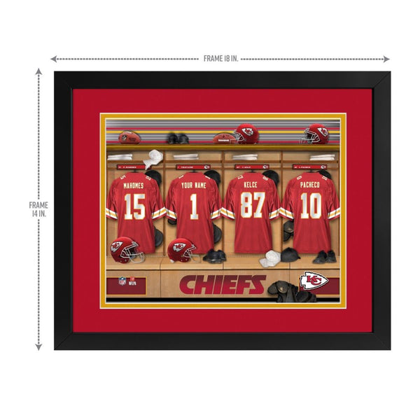 Kansas City Chiefs Custom Print Locker Room Wall Art