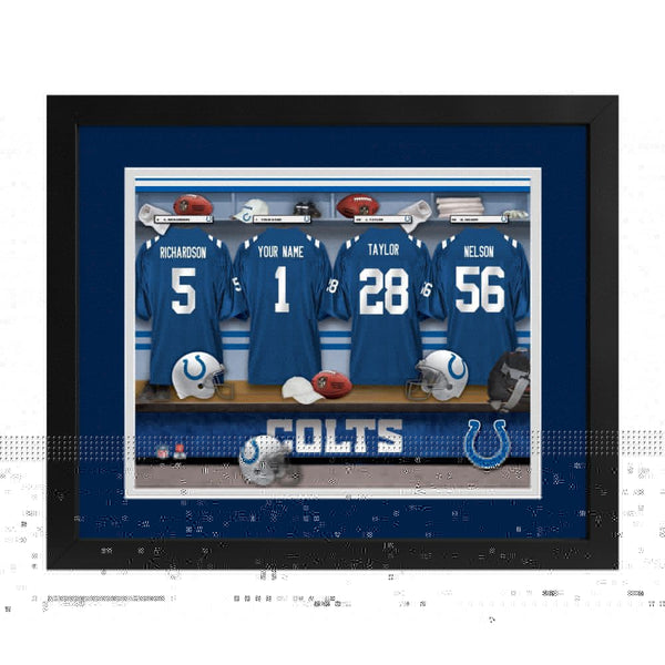 Indianapolis Colts Custom Print Locker Room Wall Art