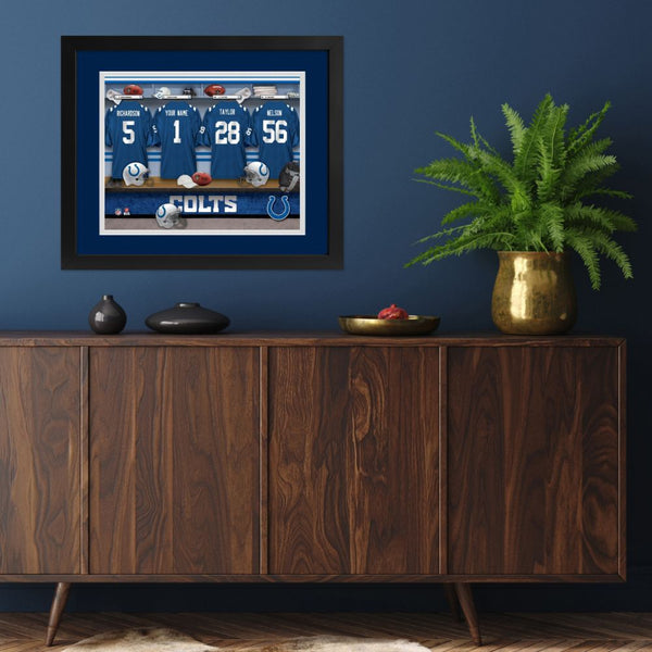 Indianapolis Colts Custom Print Locker Room Wall Art