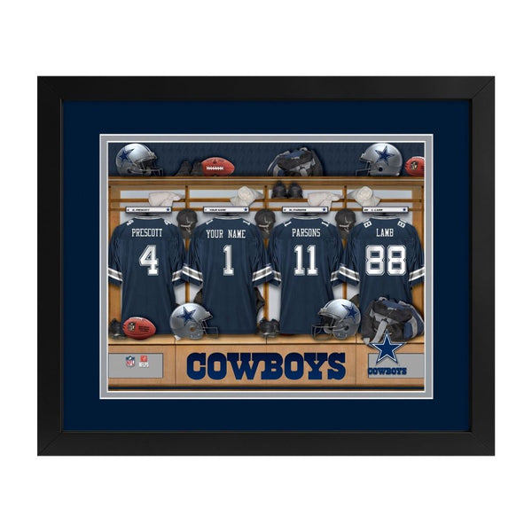 Dallas Cowboys Custom Print Locker Room Wall Art