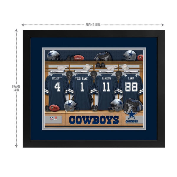 Dallas Cowboys Custom Print Locker Room Wall Art